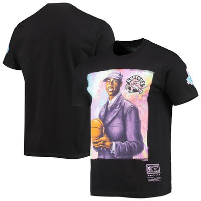 Men's Mitchell & Ness Tracy McGrady Toronto Raptors Hardwood Classics Draft Day Colorwash T-Shirt
