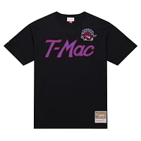 T-shirt noir avec surnom premium des Raptors de Toronto Mitchell & Ness Tracy McGrady pour hommes