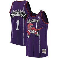 Hommes Mitchell & Ness Tracy McGrady Purple Toronto Raptors 1998-99 Hardwood Classics - Maillot Swingman