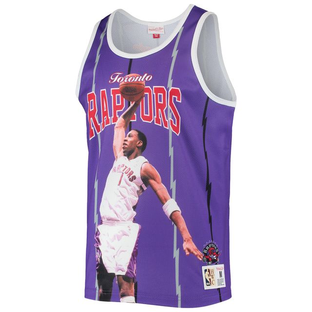 Débardeur violet Mitchell & Ness Tracy McGrady pour hommes des Raptors de Toronto Hardwood Classics Player