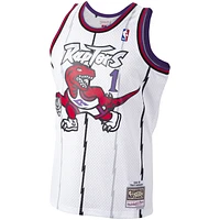 Men's Mitchell & Ness Tracy McGrady White Toronto Raptors 1998/99 Hardwood Classics Swingman Jersey