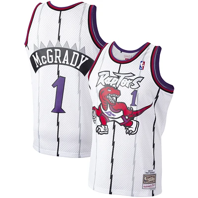 Maillot Swingman des Toronto Raptors Mitchell & Ness Tracy McGrady blanc 1998/99 Hardwood Classics pour hommes