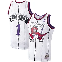 Men's Mitchell & Ness Tracy McGrady White Toronto Raptors 1998/99 Hardwood Classics Swingman Jersey