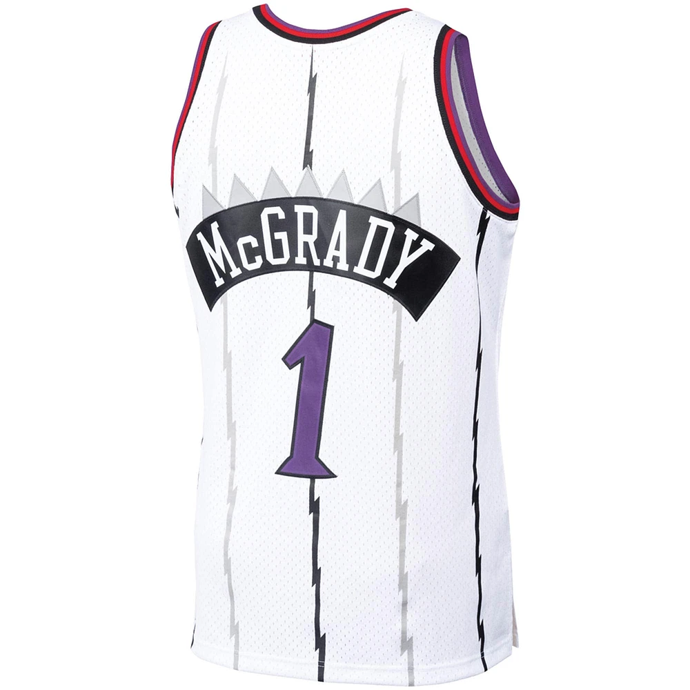 Men's Mitchell & Ness Tracy McGrady White Toronto Raptors 1998/99 Hardwood Classics Swingman Jersey