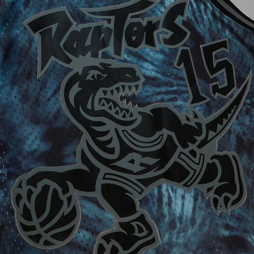 Mitchell & Ness Vince Carter pour homme Noir Toronto Raptors 1998/99 Tie-Dye Player Swingman - Maillot