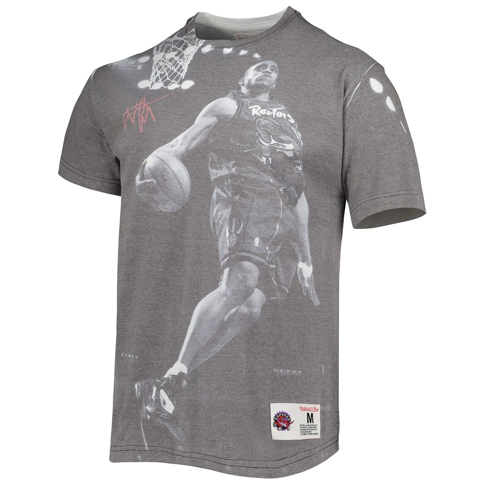 Mitchell & Ness Vince Carter Heather Grey Toronto Raptors Above The Rim T-shirt pour hommes