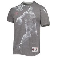 Men's Mitchell & Ness Vince Carter Heather Gray Toronto Raptors Above The Rim T-Shirt