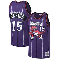 Men's Mitchell & Ness Vince Carter Purple Toronto Raptors 1998/99 Big Tall Hardwood Classics Swingman Jersey