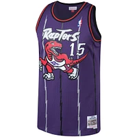 Men's Mitchell & Ness Vince Carter Purple Toronto Raptors 1998/99 Big Tall Hardwood Classics Swingman Jersey