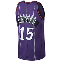 Maillot Swingman Mitchell & Ness Vince Carter violet Toronto Raptors 1998/99 Big Tall Hardwood Classics pour hommes