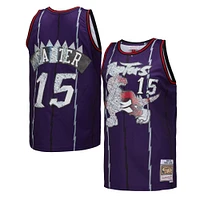 Mitchell & Ness pour homme Vince Carter Purple Raptors de Toronto 1998/99 Hardwood Classics 75th Anniversary Diamond Swingman - Maillot