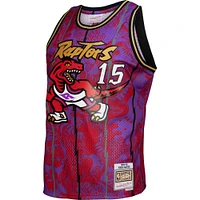 Hommes Mitchell & Ness Vince Carter Purple Toronto Raptors 1998/99 Hardwood Classics Lunar New Year - Maillot Swingman