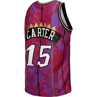 Hommes Mitchell & Ness Vince Carter Purple Toronto Raptors 1998/99 Hardwood Classics Lunar New Year - Maillot Swingman