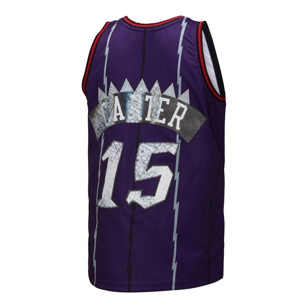 Men's Mitchell & Ness Vince Carter Purple Toronto Raptors Hardwood Classics Lunar New Year Swingman Jersey