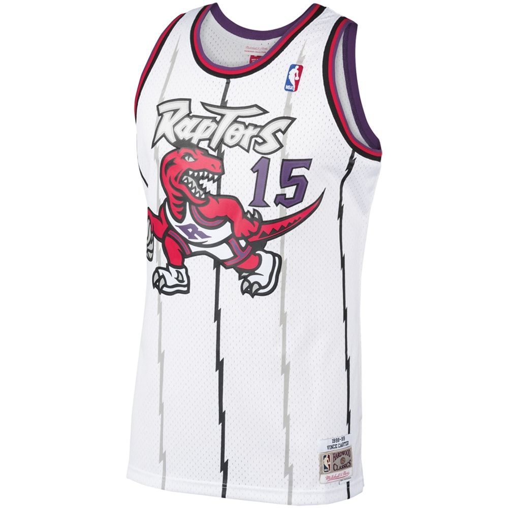 Men's Mitchell & Ness Vince Carter White Toronto Raptors 1998-99