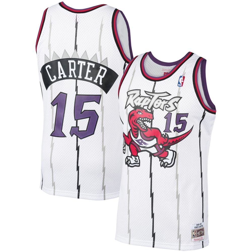 Infant Mitchell & Ness Vince Carter White Toronto Raptors 1998-99 Hardwood  Classics Player Jersey 