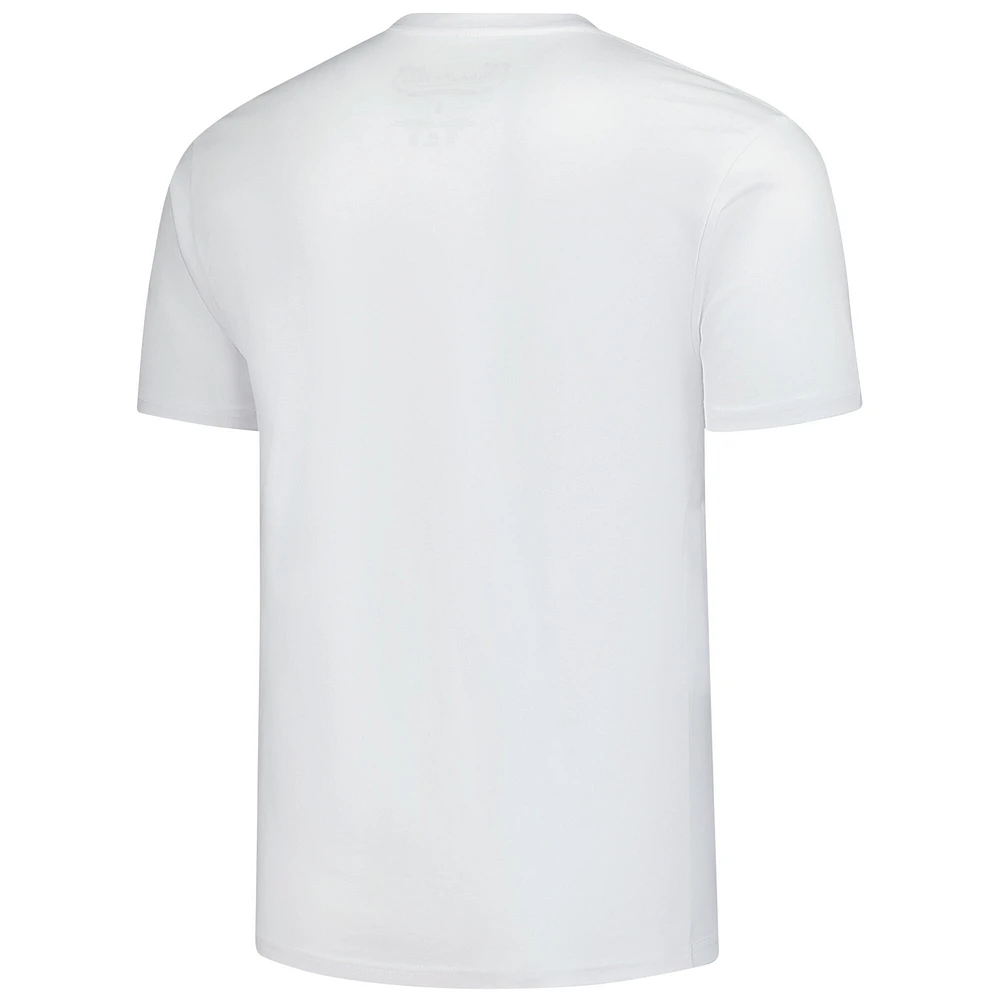 T-shirt blanc Mitchell & Ness Vince Carter pour homme des Toronto Raptors Hardwood Classics Chalked Up