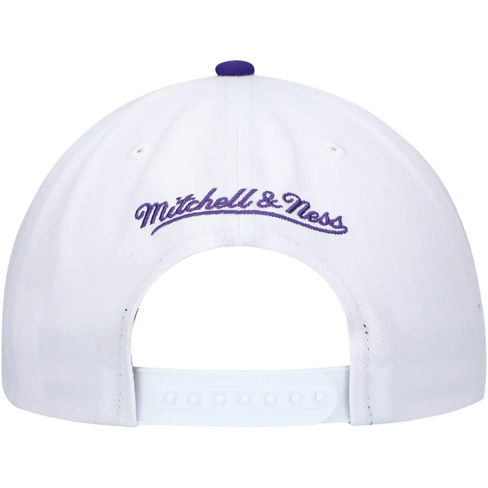 Men's Mitchell & Ness Black/Purple Los Angeles Lakers Hardwood Classics  Core Snapback Hat