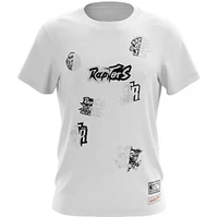 T-shirt Mitchell & Ness pour homme, blanc, Toronto Raptors Day