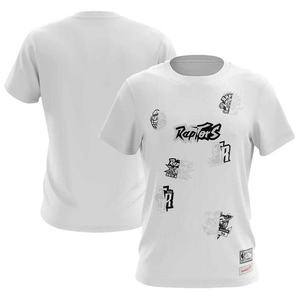 Men's Mitchell & Ness White Toronto Raptors Day T-Shirt