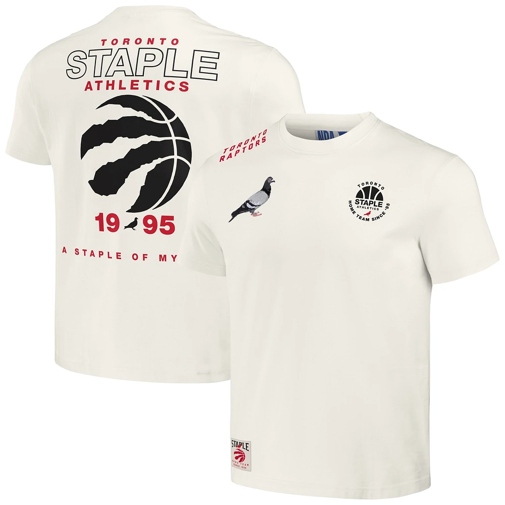 Men's NBA x Staple Cream Toronto Raptors Home Team T-Shirt