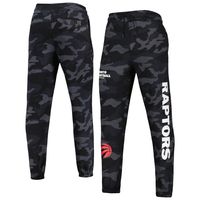 Men's New Era Black/Camo Toronto Raptors Tonal Joggers