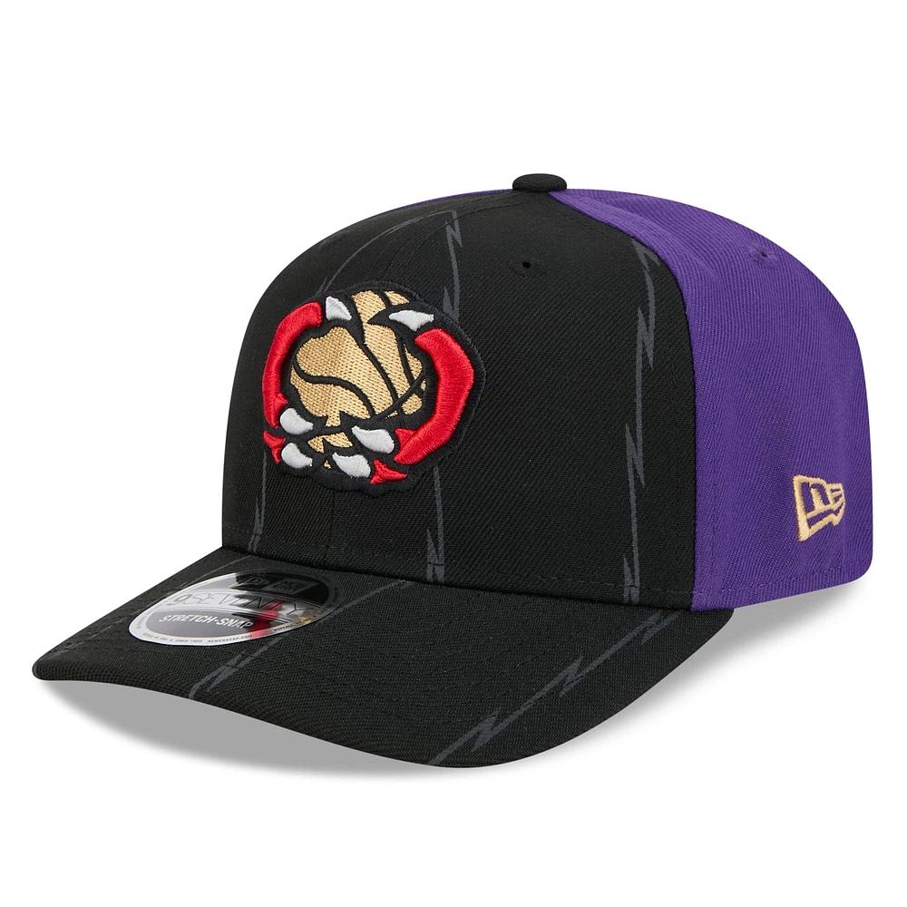 Men's New Era Black/Purple Toronto Raptors 2024/25 City Edition 9SEVENTY Adjustable Hat