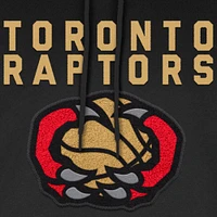 Sweat à capuche brodé Toronto Raptors 2024/25 City Edition noir New Era pour homme