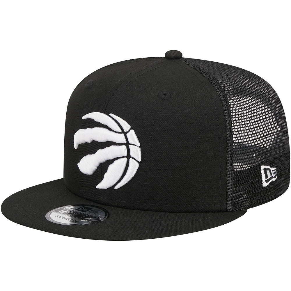 Men's New Era  Black Toronto Raptors 9FIFTY Snapback Hat