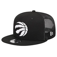 Casquette de camionneur à visière ajustable Toronto Raptors 9FIFTY de New Era pour homme