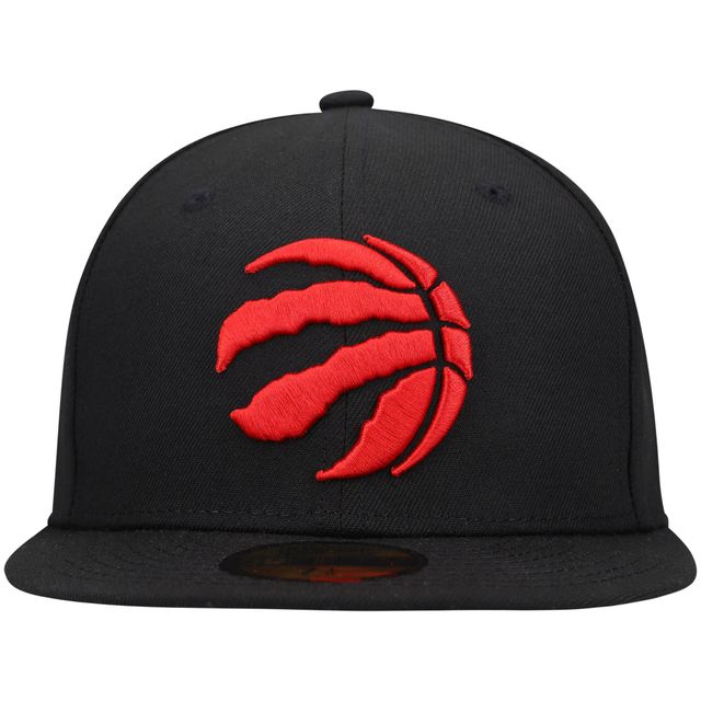 Casquette ajustée 59FIFTY avec logo officiel des Raptors de Toronto New Era pour homme, noir