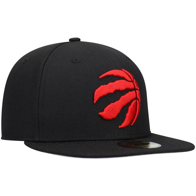 Casquette ajustée 59FIFTY avec logo officiel des Raptors de Toronto New Era pour homme, noir