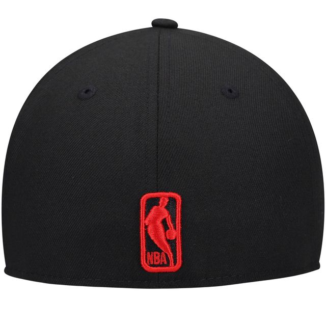 Casquette ajustée 59FIFTY avec logo officiel des Raptors de Toronto New Era pour homme, noir
