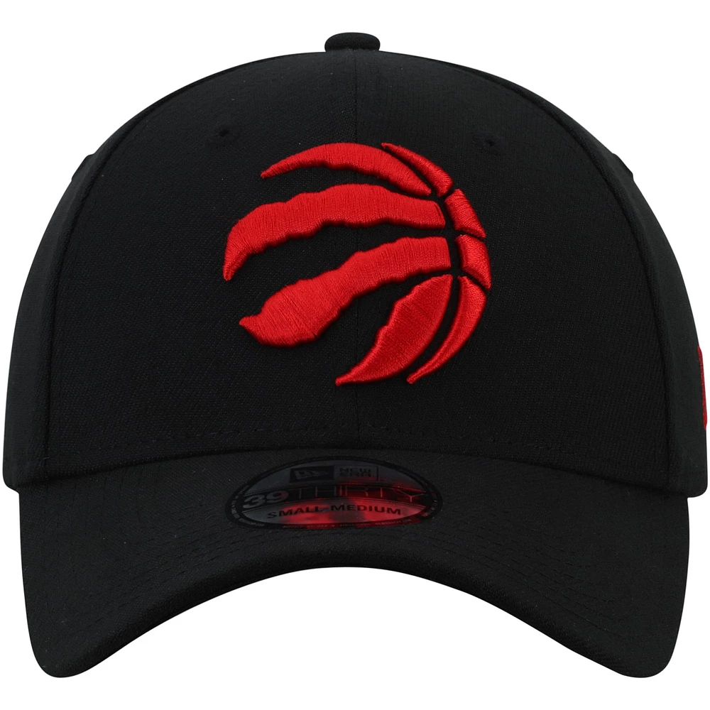 Men's New Era Black Toronto Raptors Team Classic 39THIRTY Flex Hat