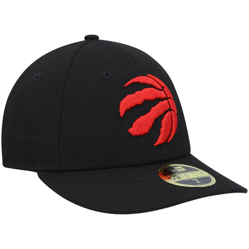 Casquette ajustée 59FIFTY à profil bas de l'équipe des Toronto Raptors New Era pour homme, noire