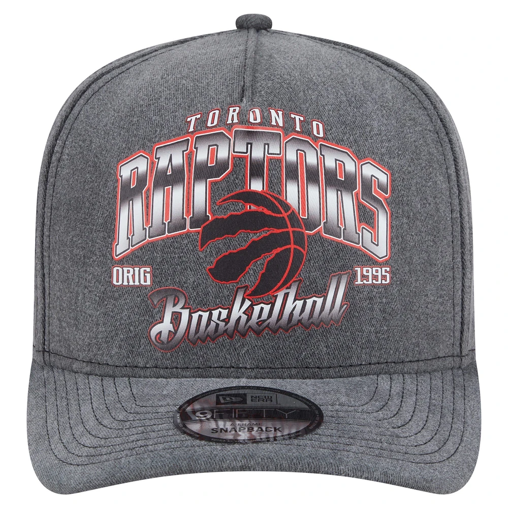 Casquette pré-courbée 9FIFTY à visière rabattable New Era pour homme, couleur anthracite