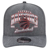Casquette pré-courbée 9FIFTY à visière rabattable New Era pour homme, couleur anthracite