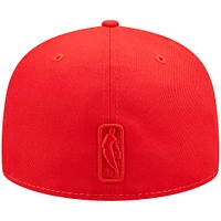 Men's New Era Cream/Red Toronto Raptors Cork Two-Tone 59FIFTY