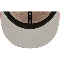 Men's New Era Cream/Red Toronto Raptors Cork Two-Tone 59FIFTY