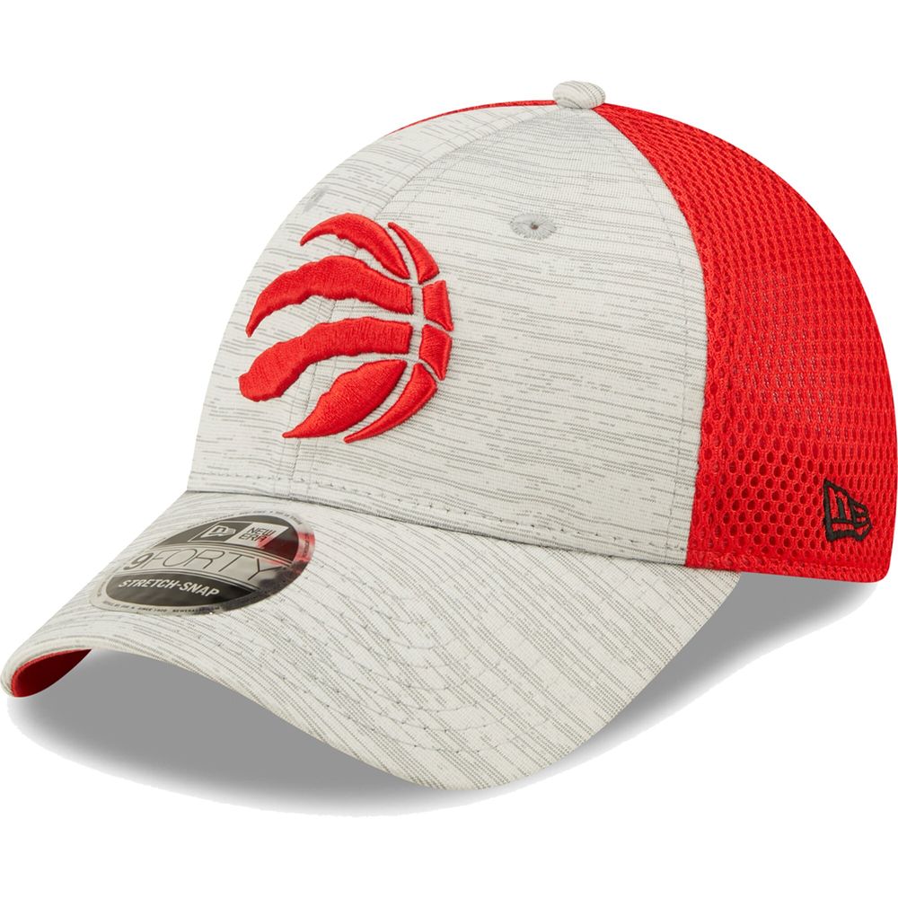 Men's New Era Gray/Red Toronto Raptors Active 9FORTY Snapback - Hat