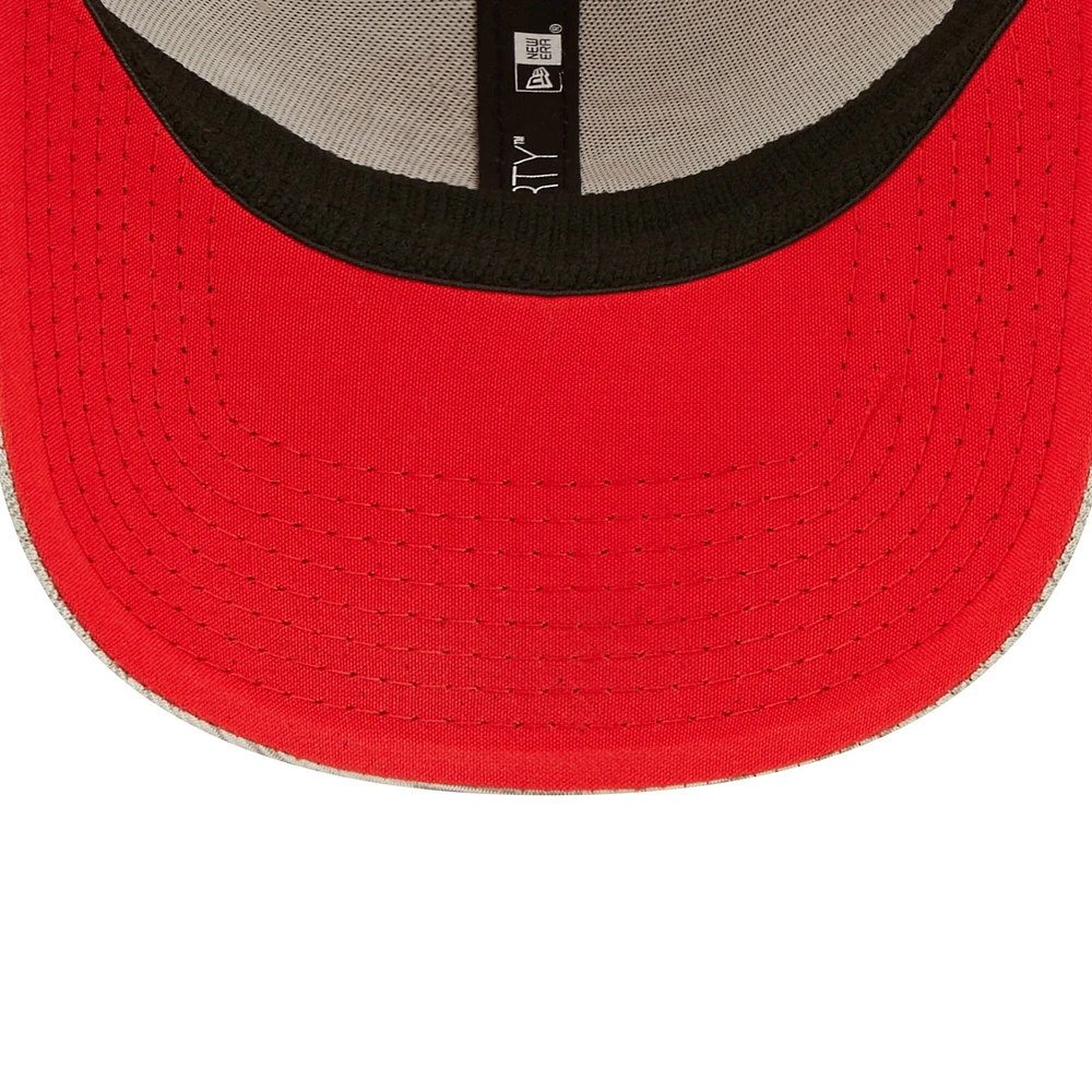 Men's New Era Gray/Red Toronto Raptors Active 9FORTY Snapback