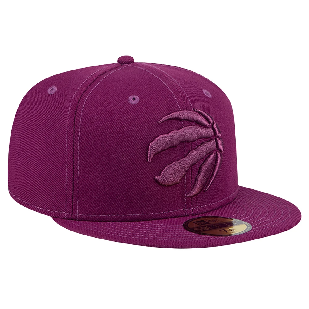 Casquette ajustée 59FIFTY violette des Raptors de Toronto New Era pour hommes