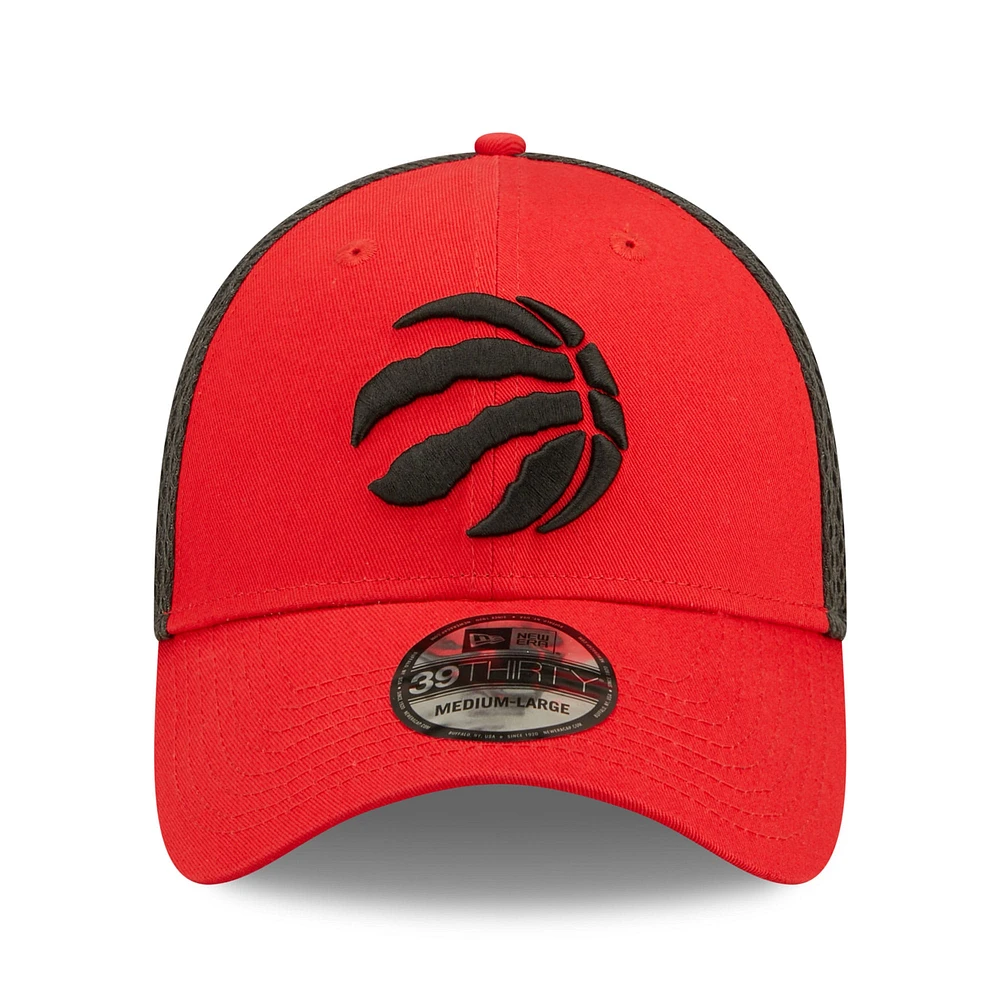 Casquette New Era pour homme Toronto Raptors Team Neo 39THIRTY Flex - rouge/anthracite