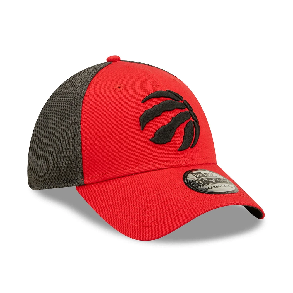 Men's New Era Red/Charcoal Toronto Raptors Team Neo 39THIRTY Flex - Hat