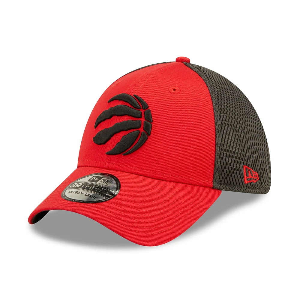 Casquette New Era pour homme Toronto Raptors Team Neo 39THIRTY Flex - rouge/anthracite