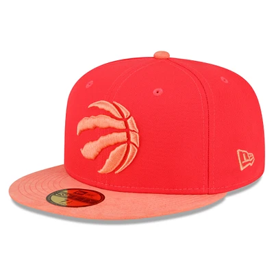 Men's New Era Red/Peach Toronto Raptors Tonal 59FIFTY Fitted Hat