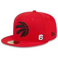 Casquette ajustée 59FIFTY de la fête du Canada 2023 des Toronto Raptors New Era pour homme, rouge