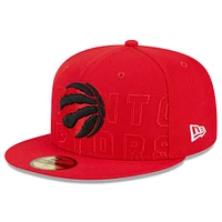 Casquette ajustée rouge Toronto Raptors 2023 NBA Draft 59FIFTY New Era pour homme