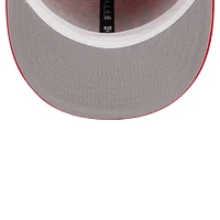 Men's New Era Red Toronto Raptors Golden Tall Text 9FIFTY Snapback Hat