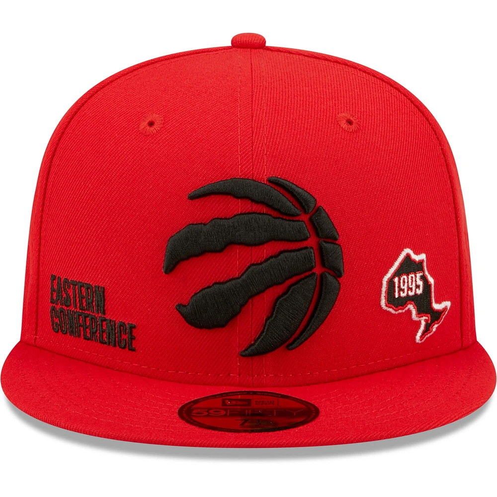 Men's New Era Red Toronto Raptors Identity 59FIFTY Fitted - Hat